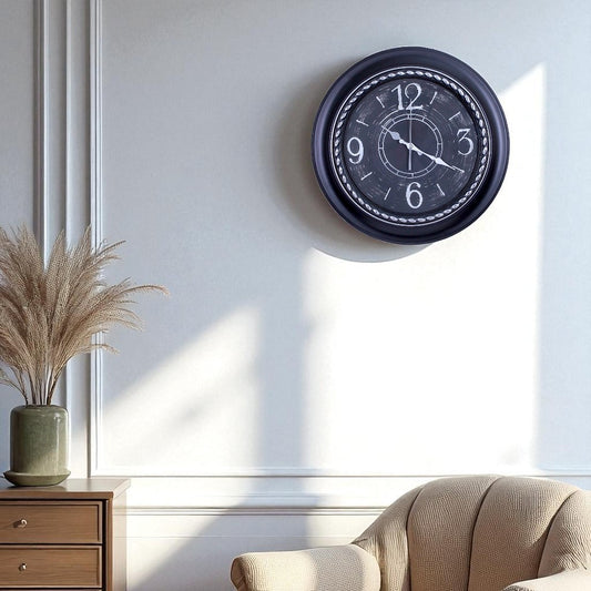 Black Wall Clock