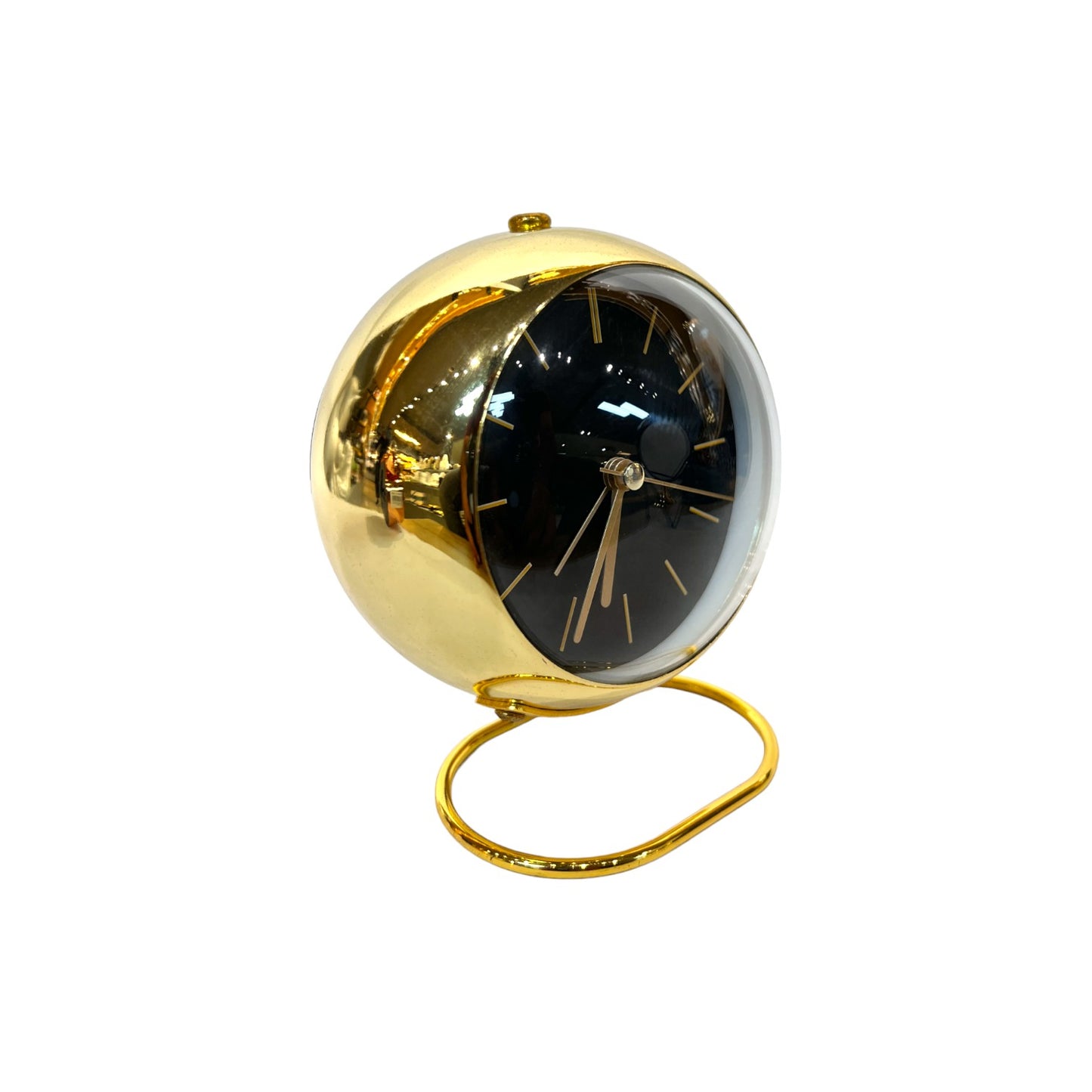 Modern Table Clock Gold Black