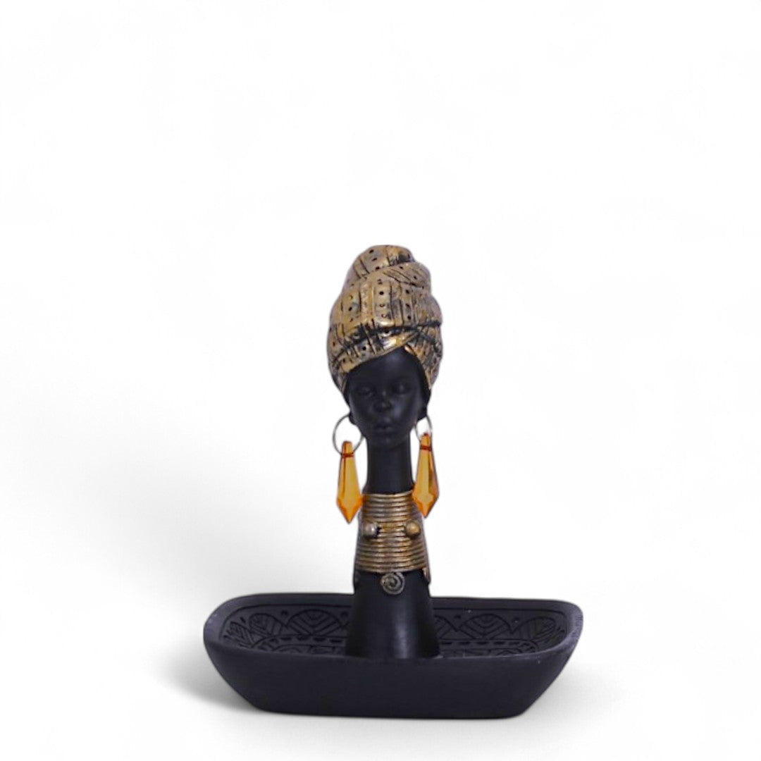 Black & Golden African Statue