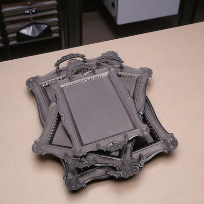 Silver Tray Set 3Pcs
