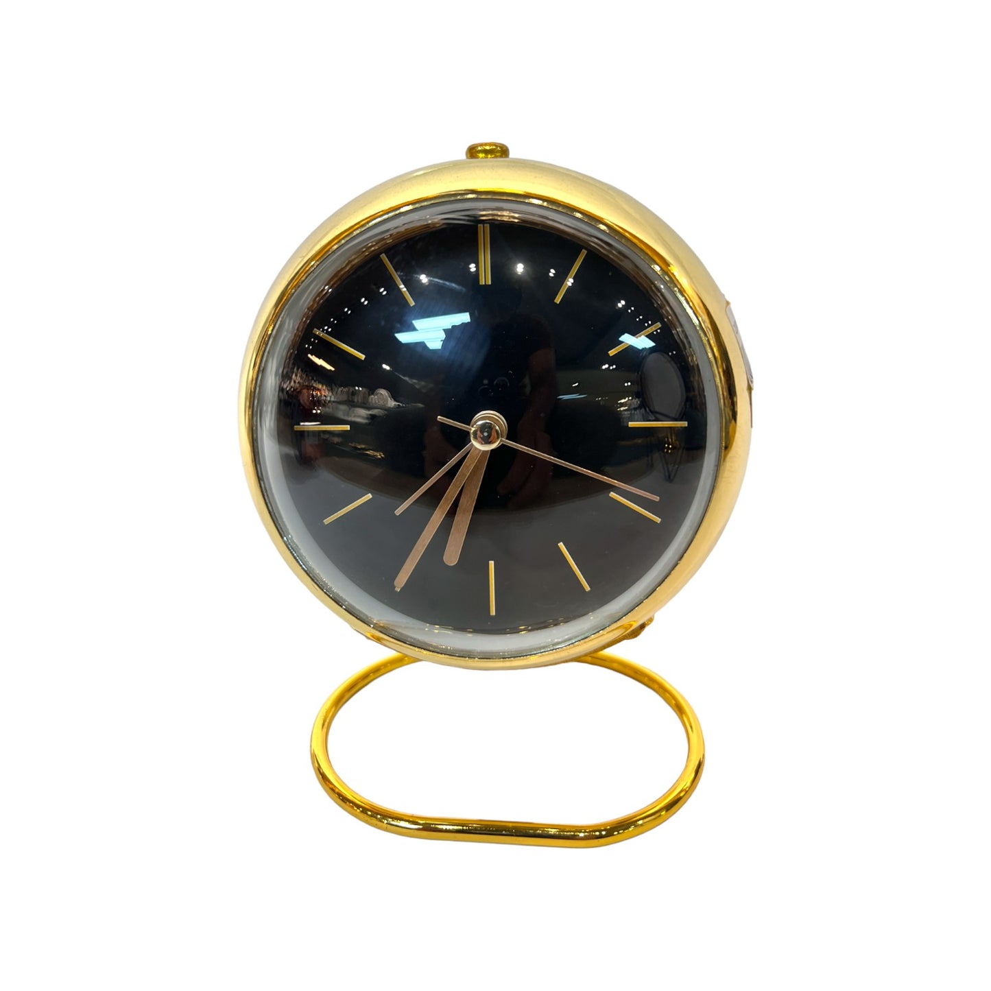 Modern Table Clock Gold Black