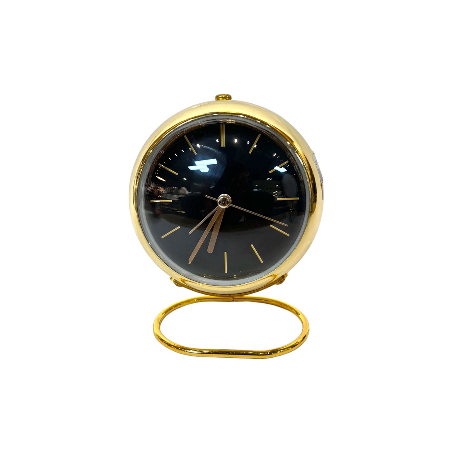 Modern Table Clock Gold Black