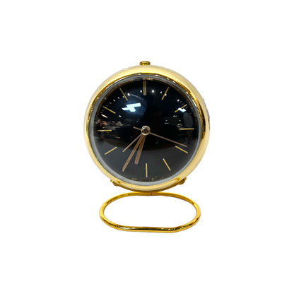 Modern Table Clock Gold Black