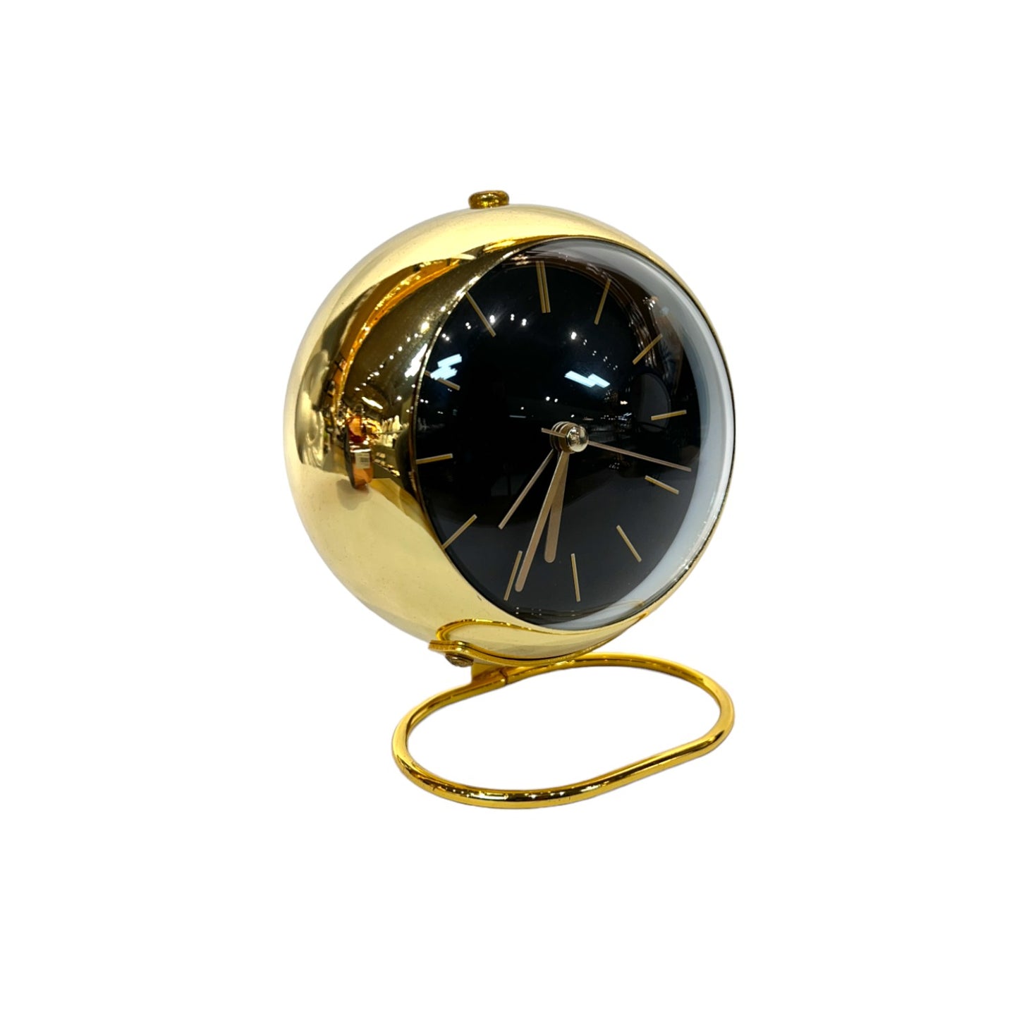 Modern Table Clock Gold Black