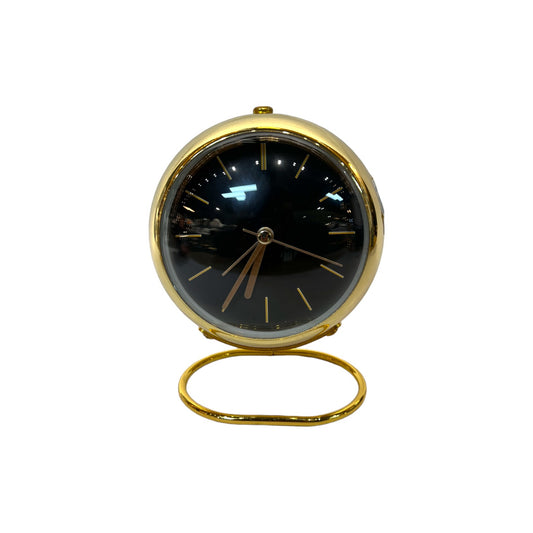 Modern Table Clock Gold Black