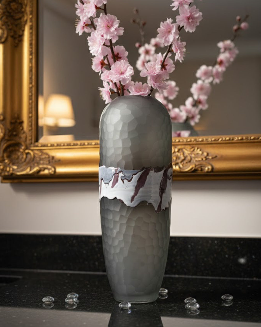 Gray printed Vase