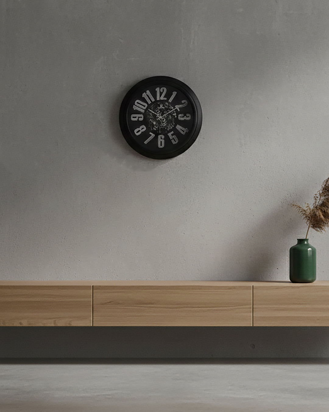 Heritage Wall Clock Sunrise 3D 18"  A CLK-020A