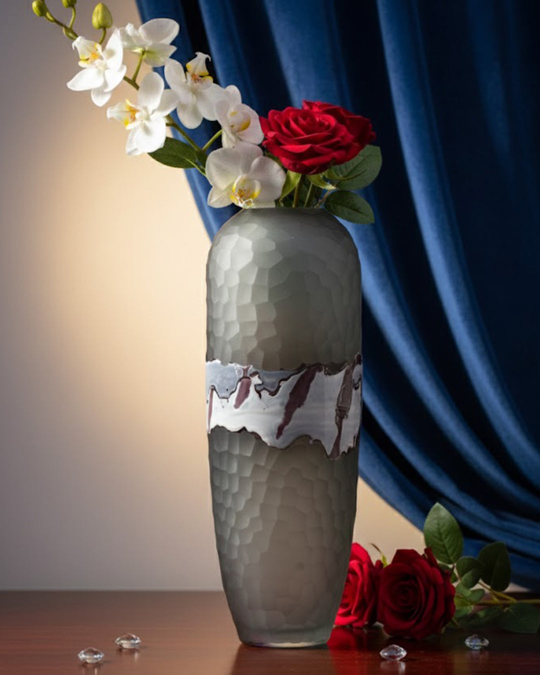 Gray printed Vase
