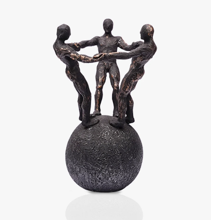 Zart Men Standing Group on Ball Showpiece