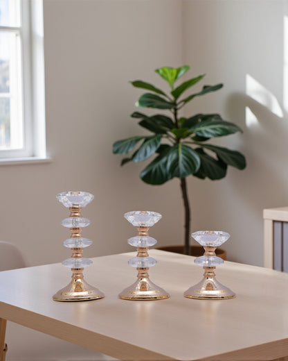 Candle Stand Crystal 95