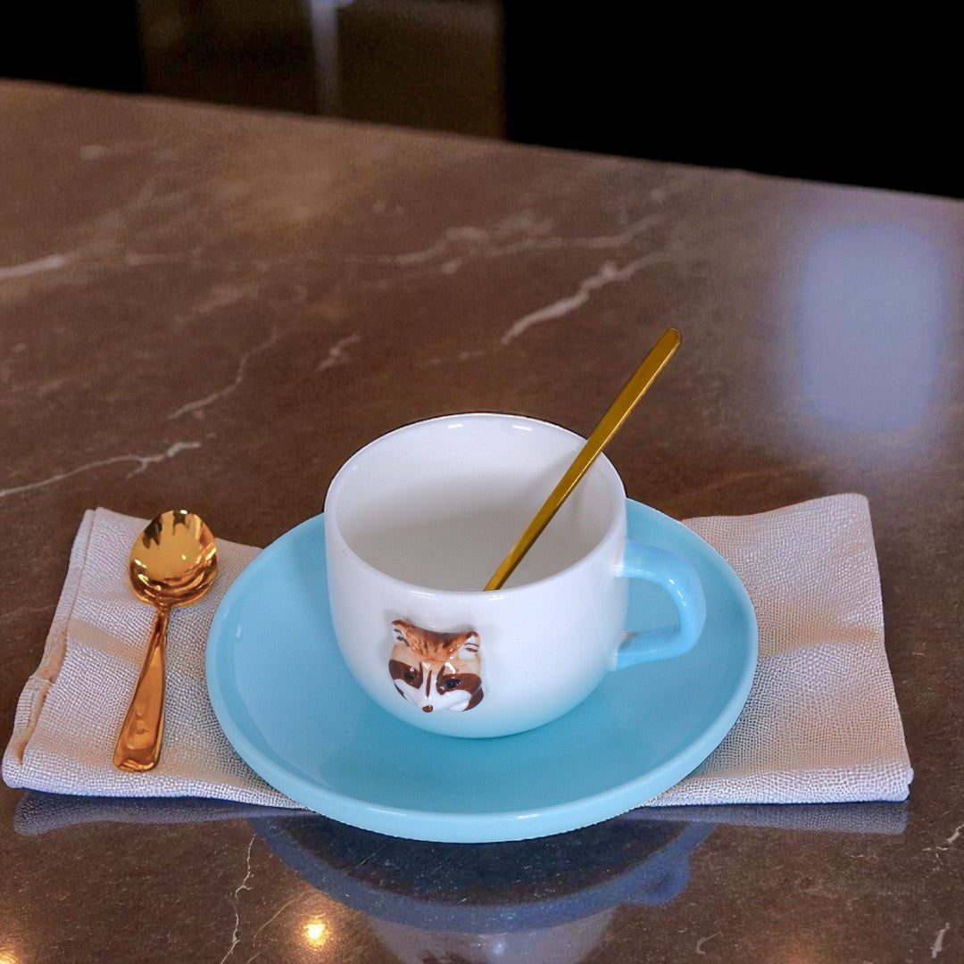 Ceramic Mug With Saucer