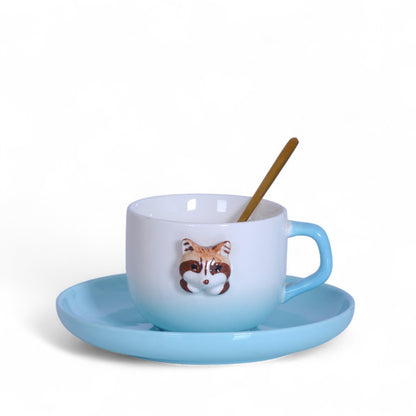 Ceramic Mug With Saucer