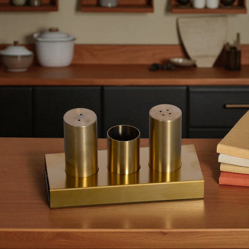 Golden Salt & Paper 4Pcs Set