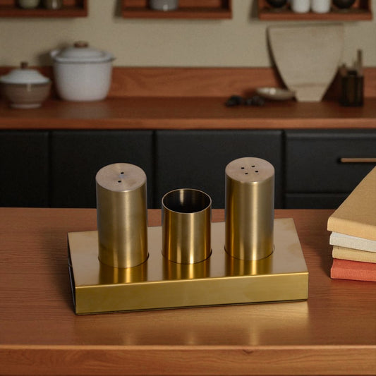 Golden Salt & Paper 4Pcs Set