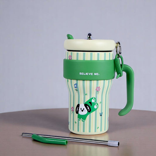 White & Green Tumbler