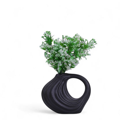 Black Ceramic Vase