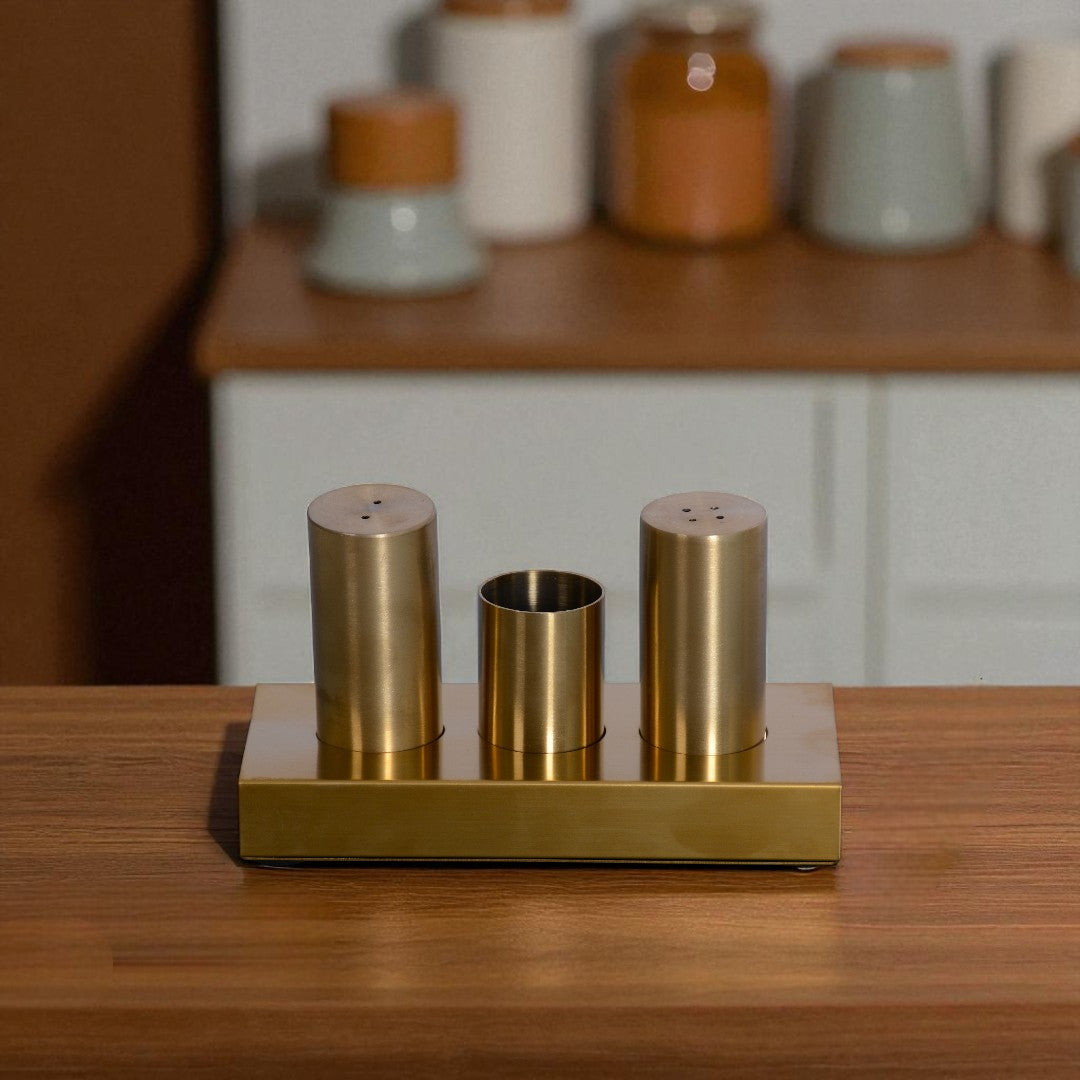 Golden Salt & Paper 4Pcs Set