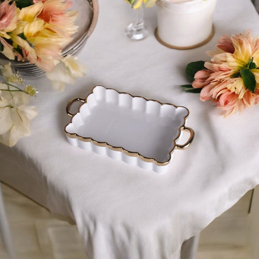 Royal Elegant Serving Dish With Handles