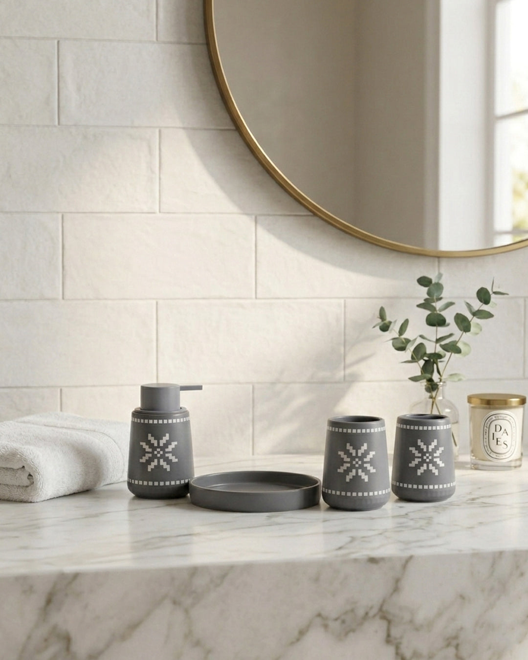 Bathroom Set Tray 5PC