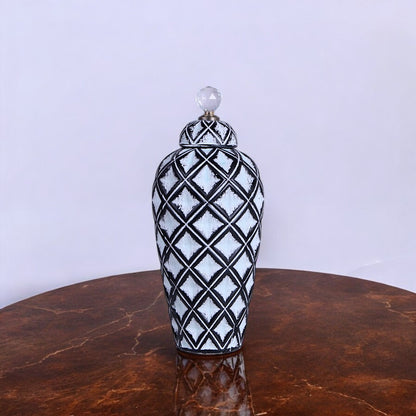 Black & White Vase Large