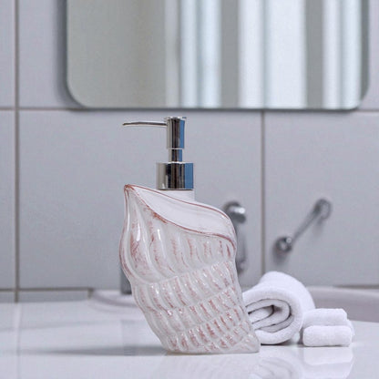 White Shell Soap Dispenser