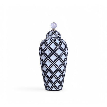 Black & White Vase Large