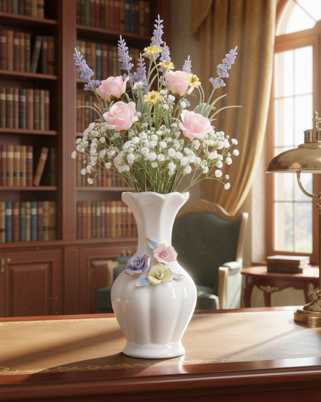 Ceramic Vase White 4070-10-11-12