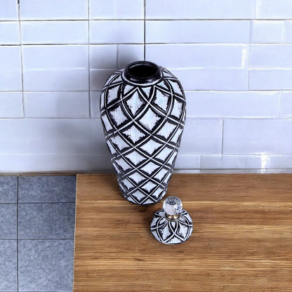 Black & White Vase Large