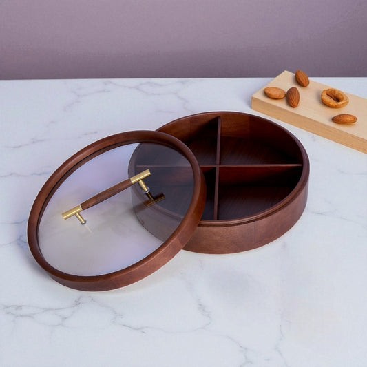 Wooden Dry Fruit Box With lid