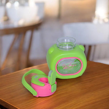 Kawaii Bear Water Bottle with Straw