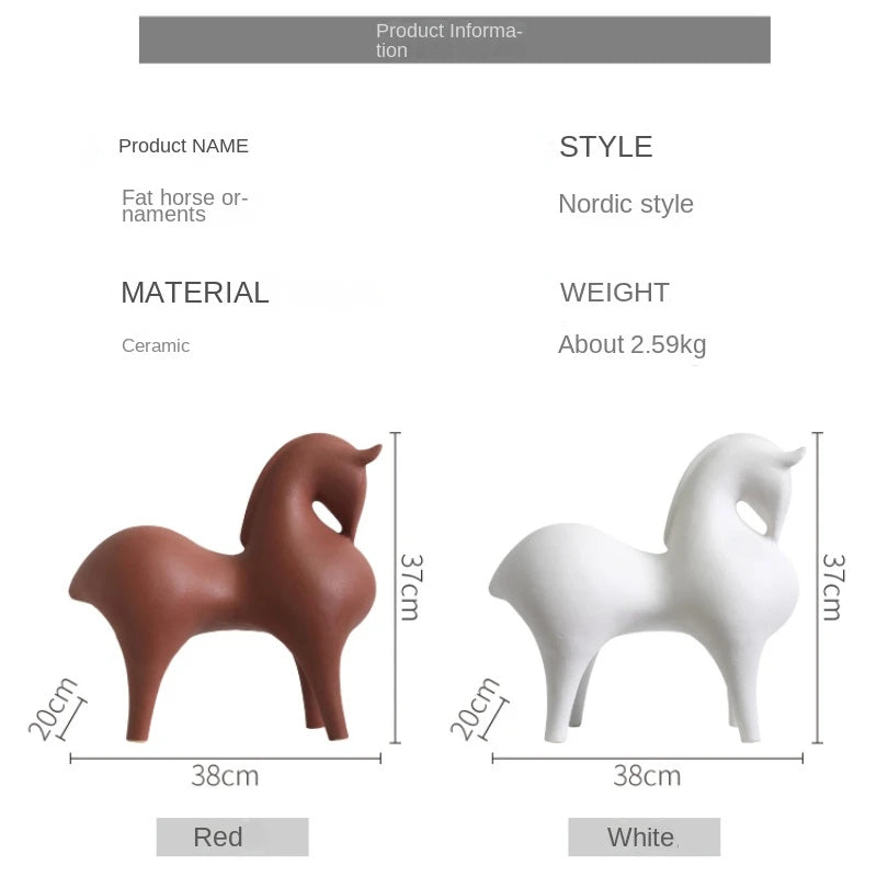 Horse resin ornament decoration