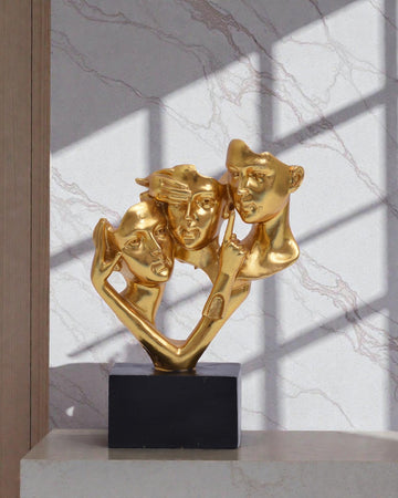 Modern Human Face Statue 2022111