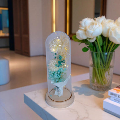 LED Glass Flower Decoraton Piece