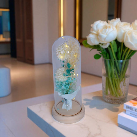 LED Glass Flower Decoraton Piece