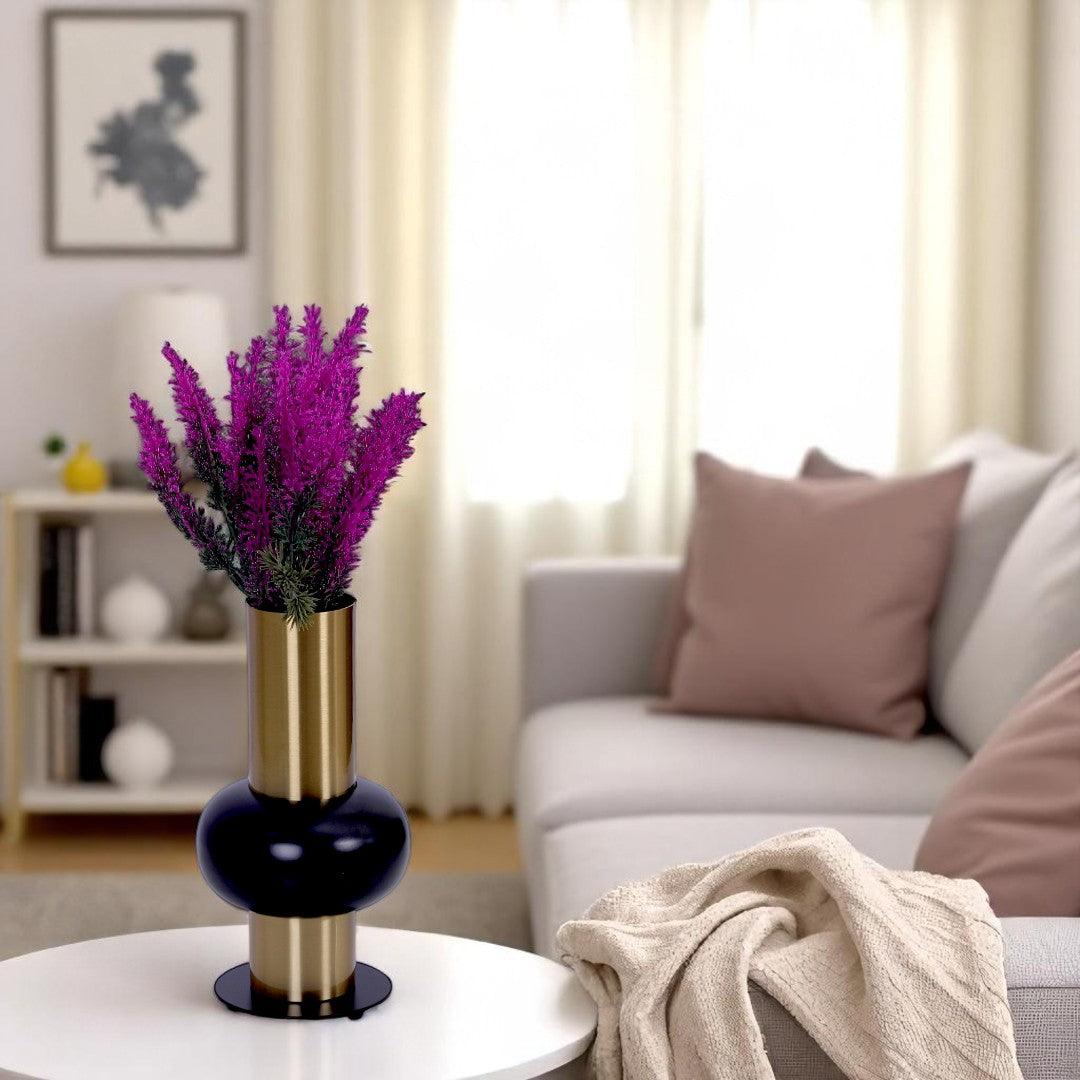 Golden & Black Vase