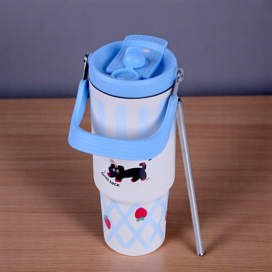 White & Sky blue Tumbler