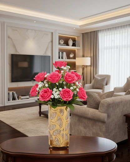 Metal Cylinder Candle Holder GM052M