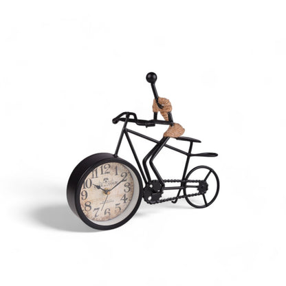 Rustic Metal Bicycle Desk Clock