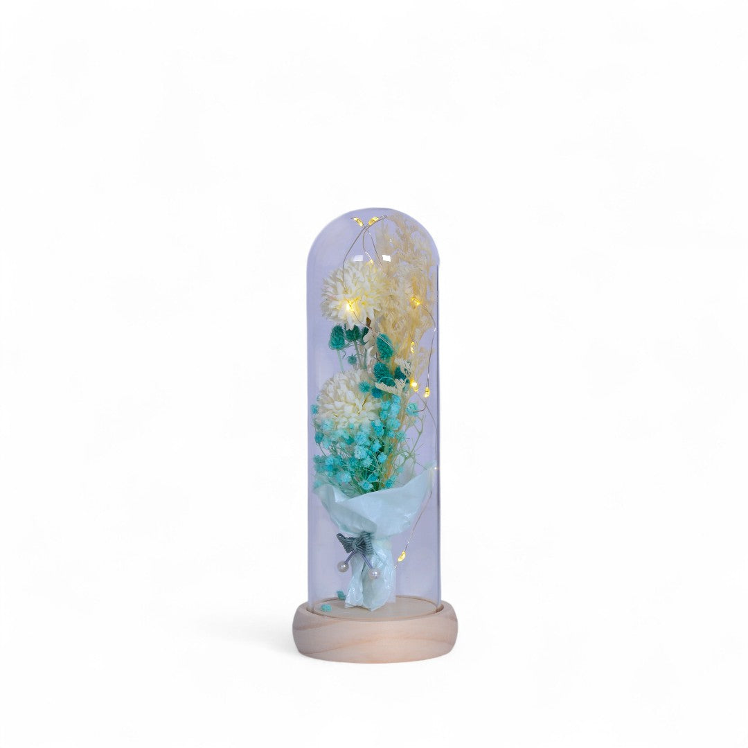 LED Glass Flower Decoraton Piece