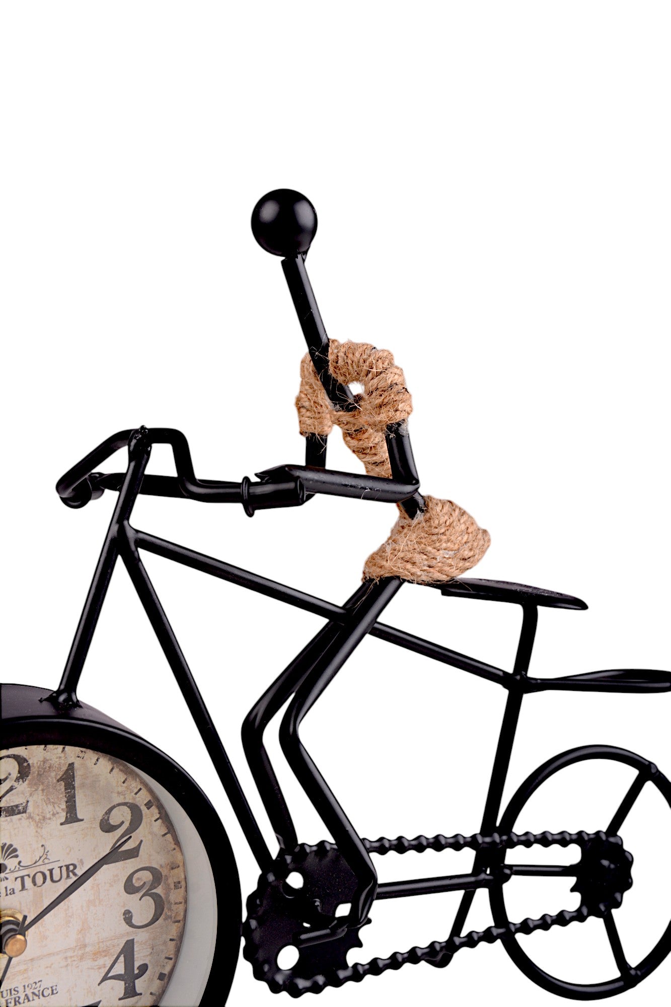 Rustic Metal Bicycle Desk Clock