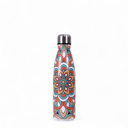 Flower Printed Water Bottle