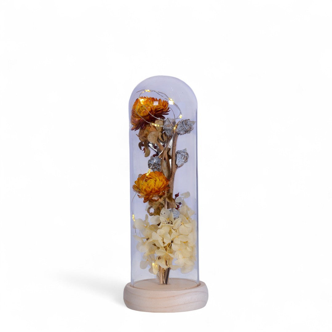 LED Glass Flower Decoraton Piece