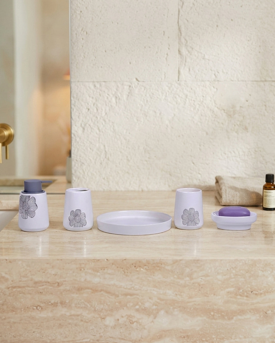 Bathroom Set Tray 5PC