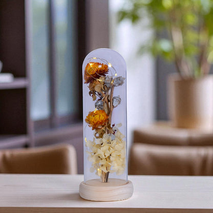 LED Glass Flower Decoraton Piece
