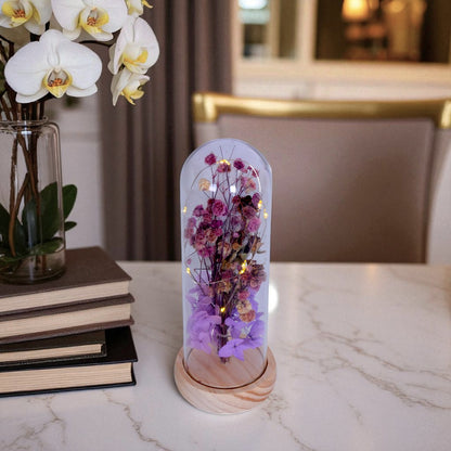 LED Glass Flower Decoraton Piece