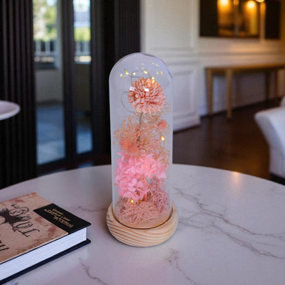 LED Glass Flower Decoraton Piece