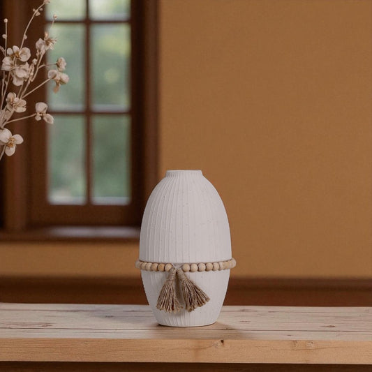 Beige Ceramic Vase