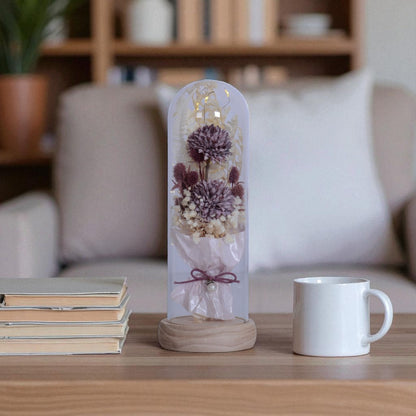 LED Glass Flower Decoraton Piece
