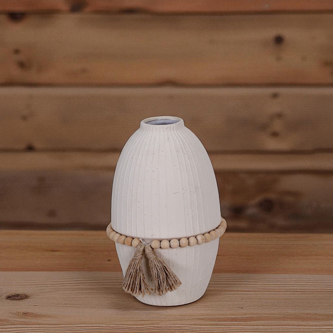 Beige Ceramic Vase