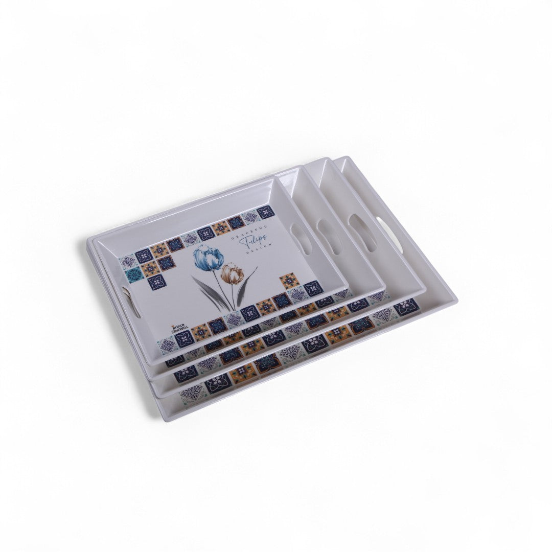 Dinewell Tray Set 4Pcs
